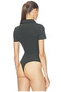 view 5 of 5 Neoprene Polo Bodysuit in Hazel