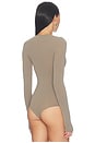 view 5 of 5 Ballet Crewneck Bodysuit in Truffle