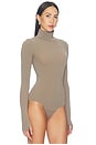 view 4 of 5 Ballet Turtleneck Bodysuit in Truffle