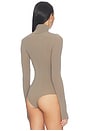 view 5 of 5 Ballet Turtleneck Bodysuit in Truffle