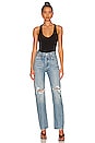 view 5 of 5 Luxury Rib Racerback Tank Bodysuit in Black