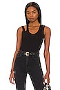 view 1 of 5 Banded Bodysuit in Black