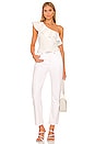 view 5 of 5 BODY ONE SHOULDER RUFFLE in White