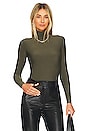view 1 of 5 Butter Turtleneck Bodysuit in Loden
