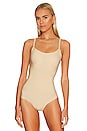 view 2 of 5 Zone Smoothing Bodysuit in Beige
