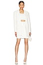 view 5 of 4 TOP CORTO FAUX PATENT LEATHER in White
