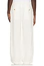 view 3 of 5 PANTALÓN CON TRABILLA WIDE in White