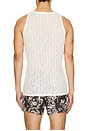 view 2 of 4 Pointelle Knit Tank in Off White