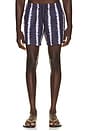 view 1 of 4 Shibori Stripe Classic Swim Short in Navy