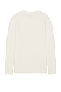 view 2 of 3 Boucle Half Diamond Crew Sweater in Ivory Marshmallow