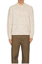 view 4 of 4 Chunky Cable Mock Neck Sweater in Cream Multi