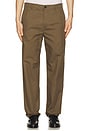 view 3 of 4 Paper Twill Casual Pant in Olive Taupe