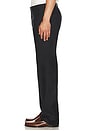 view 4 of 5 PANTALONES DE TRAJE HERRINGBONE LINEN in Jet Black