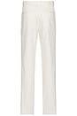 view 4 of 4 Pleated Trouser in Off White