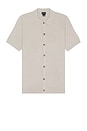 view 1 of 3 Short Sleeve Micro Boucle Shirt in Paloma