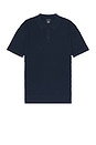 view 1 of 4 Plaited Diamond Polo in Navy