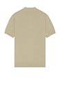 view 2 of 3 Short Sleeve Boucle Polo in Khaki