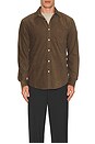 view 3 of 3 Pinwale Corduroy Shirt in Tobacco Leaf