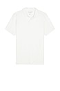 view 1 of 4 Loop Terry Johnny Collar Polo in White