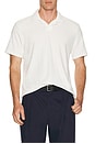 view 3 of 4 Loop Terry Johnny Collar Polo in White