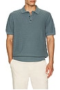 view 3 of 4 Diamond Polo in Goblin Blue