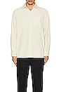 view 3 of 3 Wide Wale Corduroy Long Sleeve Shirt in Off White