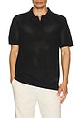view 3 of 4 Textured Sweater Polo in Black & White