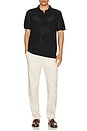 view 4 of 4 Textured Sweater Polo in Black & White