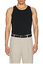 view 3 of 4 Ribbed Tank Top in Jet Black