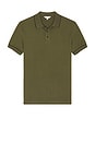 view 1 of 4 Tipped Pique Polo in Olive Night