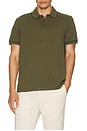 view 3 of 4 Tipped Pique Polo in Olive Night