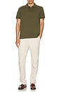 view 4 of 4 Tipped Pique Polo in Olive Night