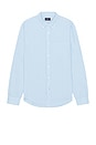 view 1 of 3 Long Sleeve Solid Linen Shirt in Light Blue Base