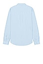 view 2 of 3 Long Sleeve Solid Linen Shirt in Light Blue Base