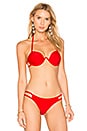view 1 of 4 Arc Bikini Top in Red