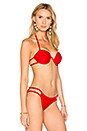 view 2 of 4 Arc Bikini Top in Red
