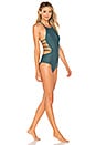 view 3 of 4 Amelia One Piece in Deep Green