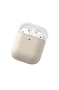 view 1 of 2 Leather Airpod Case in Bone