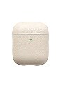 view 2 of 2 Leather Airpod Case in Bone