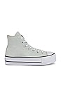 view 1 of 6 Chuck Taylor All Star Lift Canvas Platform Sneaker in Light Silver, Black, & White