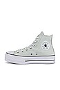 view 5 of 6 Chuck Taylor All Star Lift Canvas Platform Sneaker in Light Silver, Black, & White