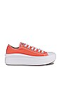 view 1 of 6 Chuck Taylor All Star Move Canvas Platform Sneaker in Bright Madder, White, & White