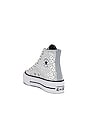 view 3 of 6 SNEAKERS CHUCK TAYLOR ALL STAR GLITTER PLATFORM in Silver, Black, & White