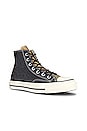 view 2 of 6 Chuck 70 Glitter Sneaker in Black, Gold, & Egret