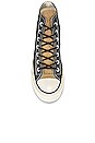 view 4 of 6 Chuck 70 Glitter Sneaker in Black, Gold, & Egret