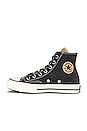view 5 of 6 Chuck 70 Glitter Sneaker in Black, Gold, & Egret