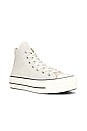 view 2 of 6 SNEAKERS CHUCK TAYLOR ALL STAR LINED PLATFORM in Egret, Black, & Egret