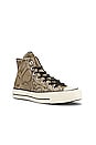 view 2 of 6 Chuck 70 Archive Reptile Suede Sneaker in Brown, Egret, & Black