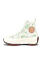view 5 of 6 Run Star Hike Crafted Jacquard Platform Sneaker in Egret & Virtual Matcha