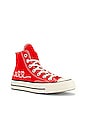 view 2 of 6 Chuck 70 Hi Sneaker in University Red, Egret & Black